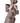 35" Resin Chocolate Standing Bunny with Basket