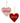 4" Velvet Embroidered Heart Ornament (Sold Separately)