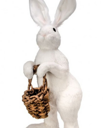 28" Easter Bunny Holding Basket