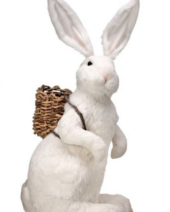 35.5" Easter Bunny with Basket Backpack