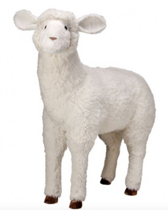 27.5" Furry Easter Lamb