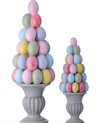 11"-16" Resin Egg Tree with Footed Urn (Set of 2)