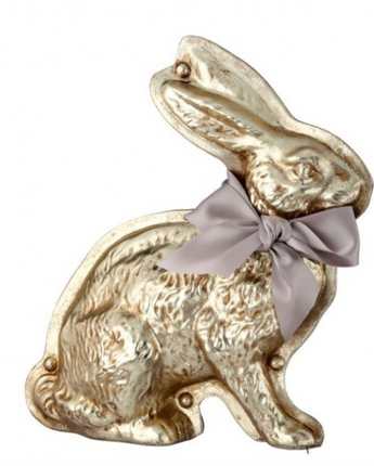 10.5" Resin Foil Chocolate Bunny