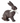 10" Resin Chocolate Bunny