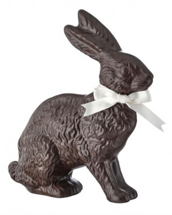 10" Resin Chocolate Bunny