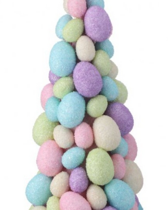 13" Sugared Easter Egg Tree