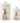 White Ceramic Lidded Container with Bunny (Set of 2)