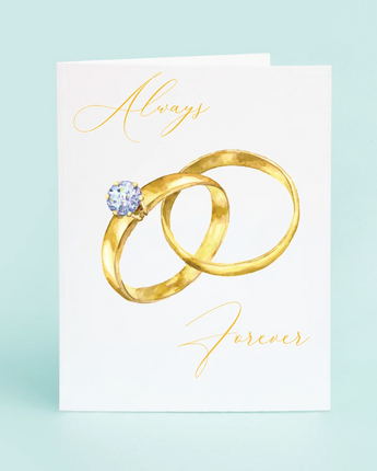 Wedding Rings "Always & Forever" Card