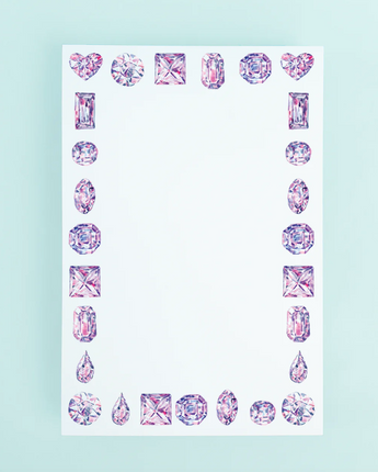 Pink Diamonds Large Notepad