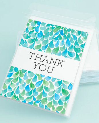 "Thank You" Aqua Drops Boxed Set