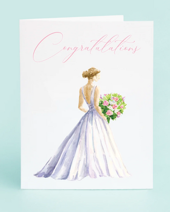 "Congratulations" Wedding Dress Card