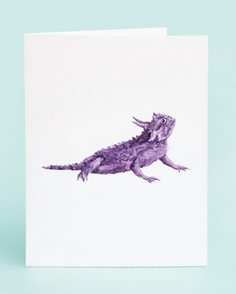 Purple Horned Frog Card