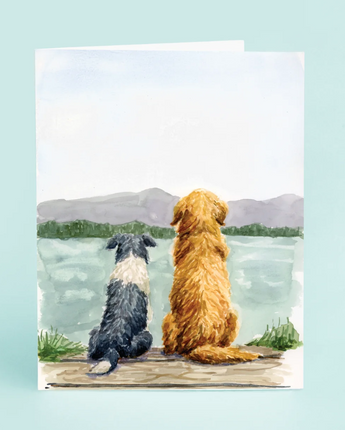 Dogs on the Dock Card