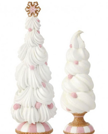 Resin Elegant Frosting Tree Set 11"-14"