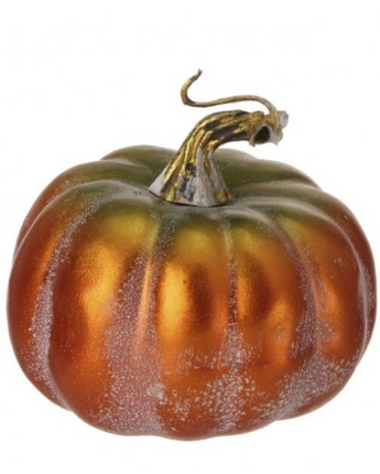 Metallic Autumn Latex Pumpkin 4"