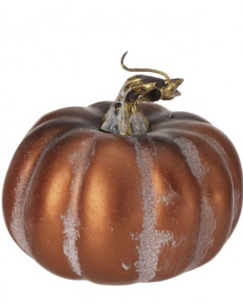 Metallic Autumn Latex Pumpkin 4"