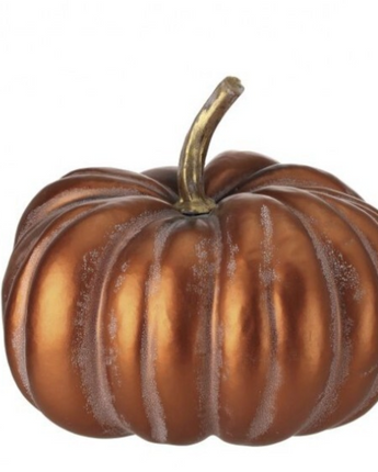 Metallic Autumn Latex Pumpkin 9"