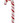 Foam Velvet Stripe Candy Cane 48"