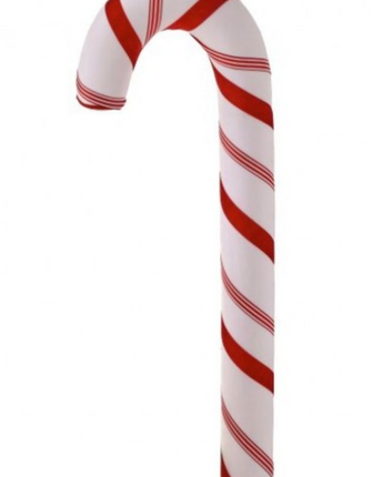 Foam Velvet Stripe Candy Cane 48"