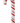 Foam Velvet Stripe Candy Cane 60"