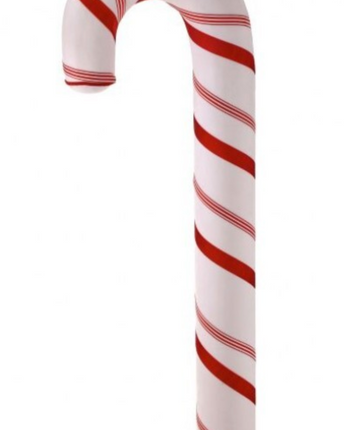 Foam Velvet Stripe Candy Cane 60"