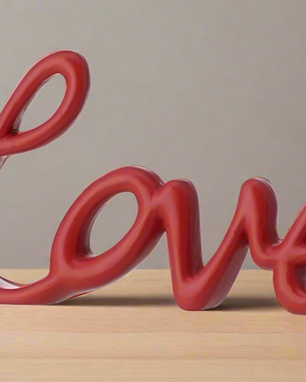 8.5" Resin "LOVE" Table Piece (Sold Separately)