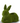 Resin Green Flocked Mossy Rabbit Containers (Sold Separately)