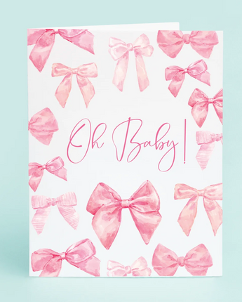 "Oh Baby!" Bows Card