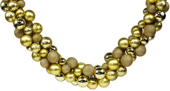 6' Gold Ball Garland