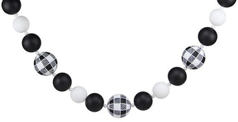 6' Check Ball Garland