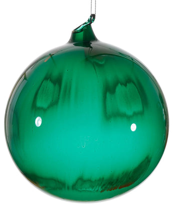 Metallic Marble Green Glass Ball 150mm