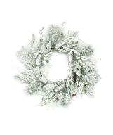 Snowy Pinecone Wreath 24"