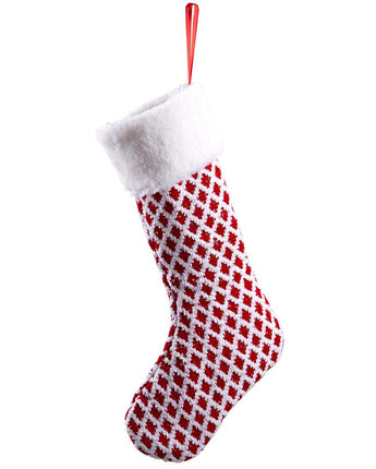 20" Diamond Patterned Stocking