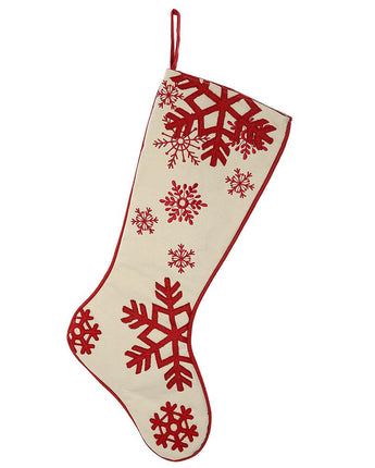 25" Snowflake Stocking