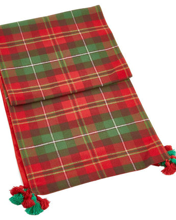 72" Plaid Table Runner